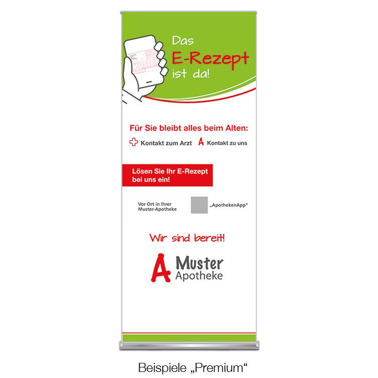 Beispiele für ein Roll-Up zum Thema E-Rezept