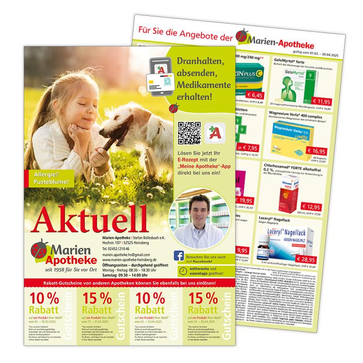 Apotheken-Flyer der Marien Apotheke